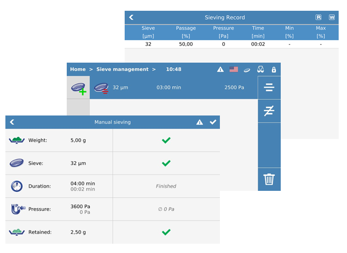 Nexopart e200LS Software Panel